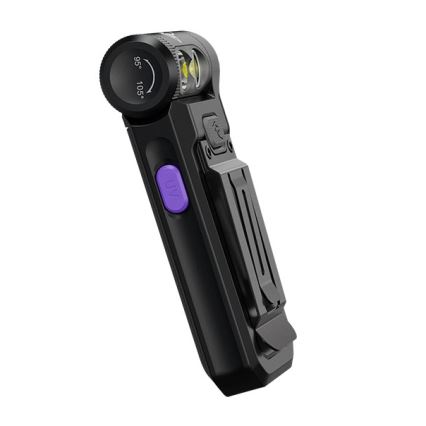 Fenix SW05RUVBLC - LED Aptumšojama uzlādējams lukturītis LED/USB IPX6 150 lm 49 h 700 mAh melna