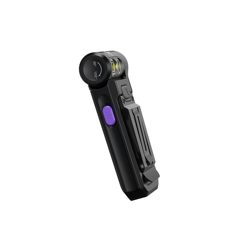 Fenix SW05RUVBLC - LED uzlādējams lukturis ar regulējamu spilgtumu LED/USB IPX6 150 lm 49 h 700 mAh melns