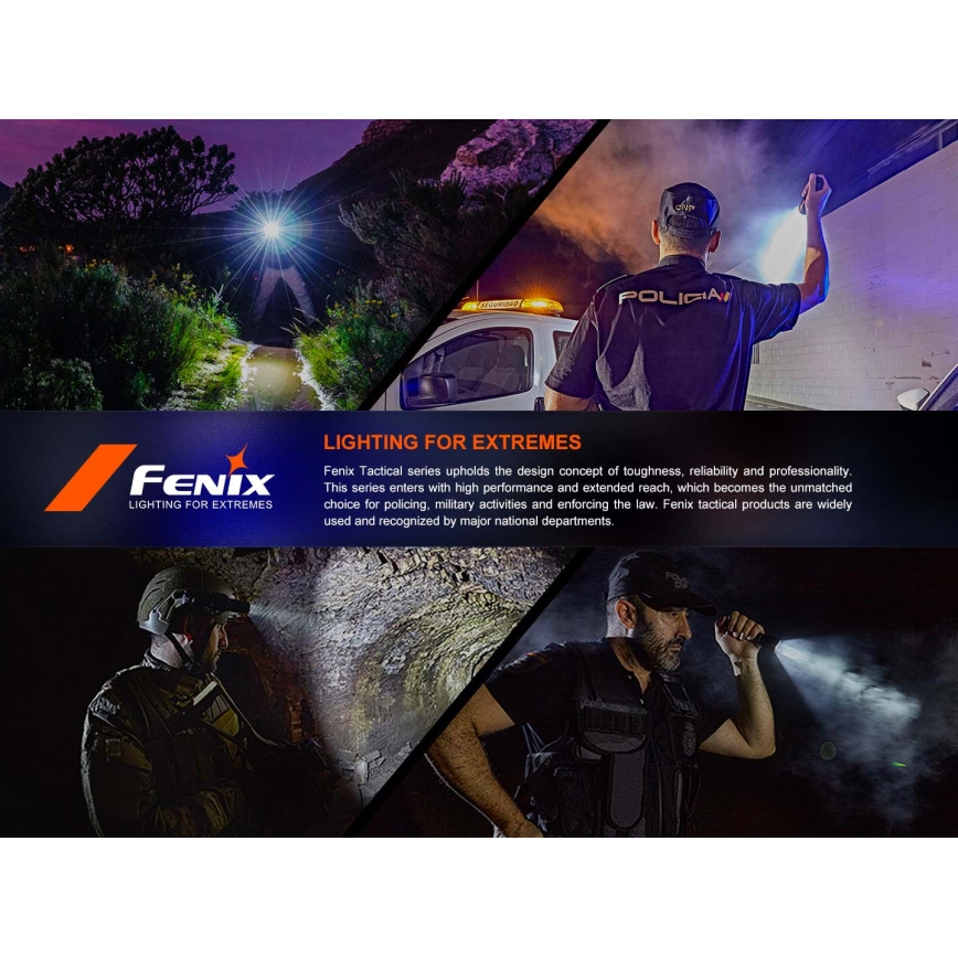 Fenix TK17BLK - LED uzlādējamais lukturis ar regulējamu spilgtumu LED/USB 6000 mAh IP68 3600 lm 60 h melns