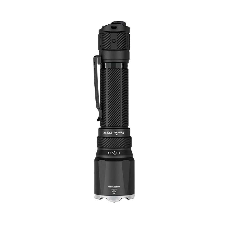 Fenix TK21RBLK - LED uzlādējams lukturis ar regulējamu spilgtumu LED/USB 6000 mAh IP68 3600 lm 72,5 h melns