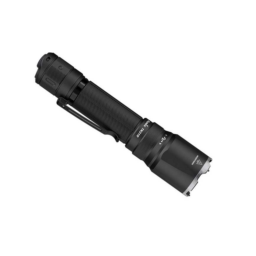 Fenix TK21RBLK - LED uzlādējams lukturis ar regulējamu spilgtumu LED/USB 6000 mAh IP68 3600 lm 72,5 h melns