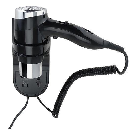 Fēns ar turētāju 11x24 cm sudraba/melna