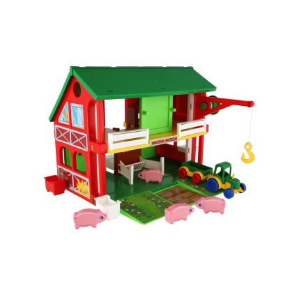 Fermas mājiņa ar piederumiem