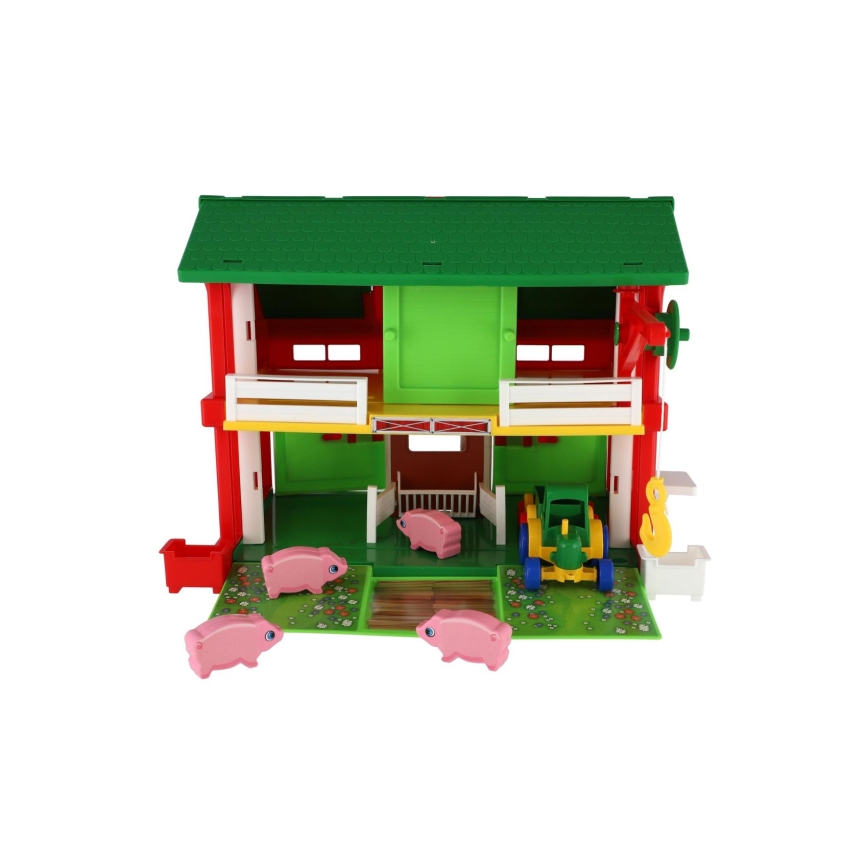 Fermas mājiņa ar piederumiem