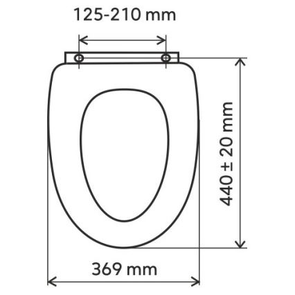 FERRO - Tualetes sēdeklis SoftClose, duroplasts, balts