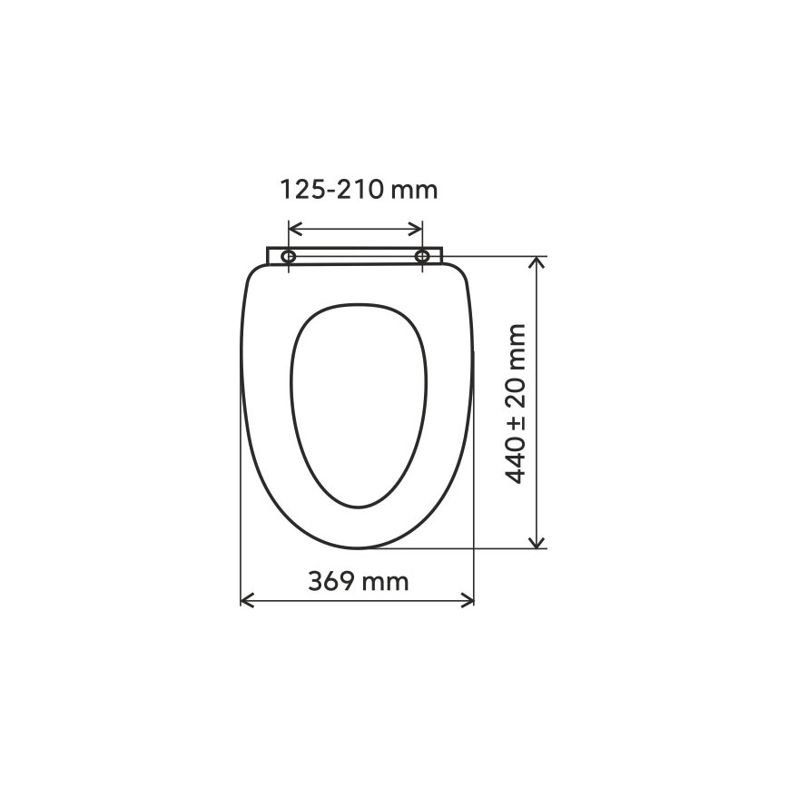 FERRO - Tualetes sēdeklis SoftClose, duroplasts, balts