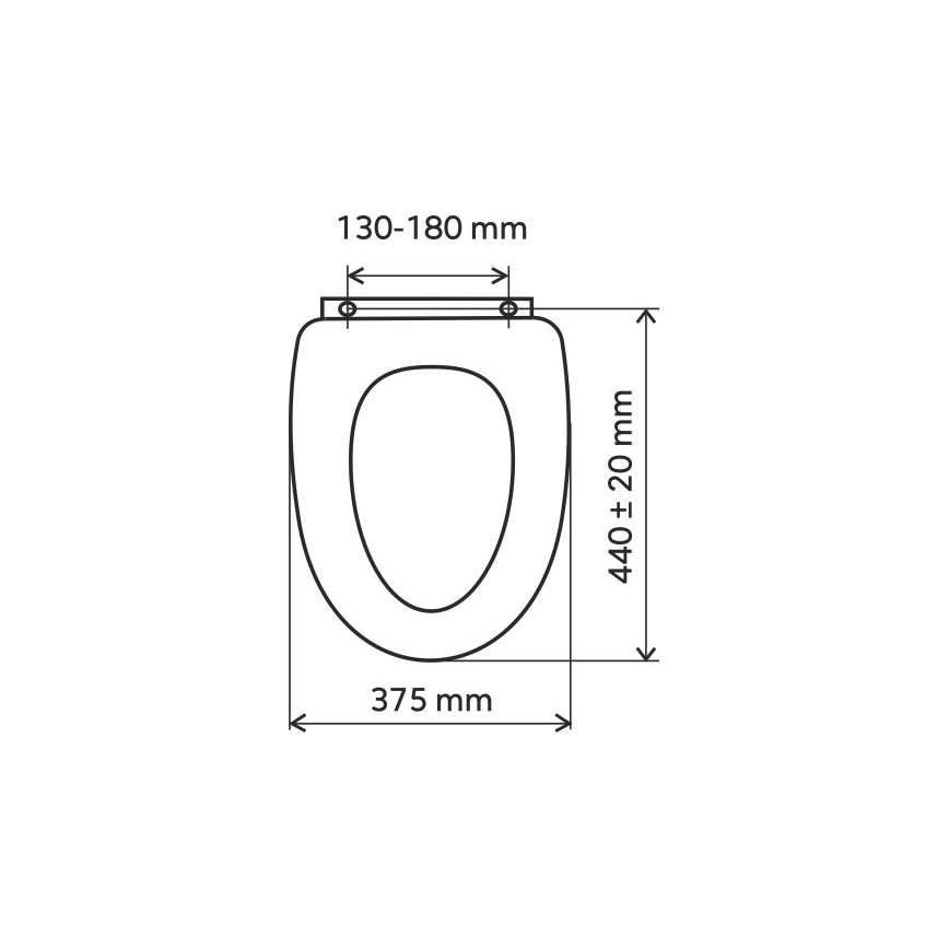 FERRO - Tualetes sēdeklis SoftClose MDF/balts