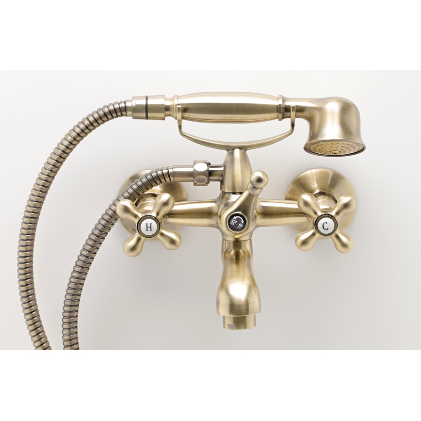 FERRO - Vannas komplekts ar jaucējkrānu ANTICA bronza