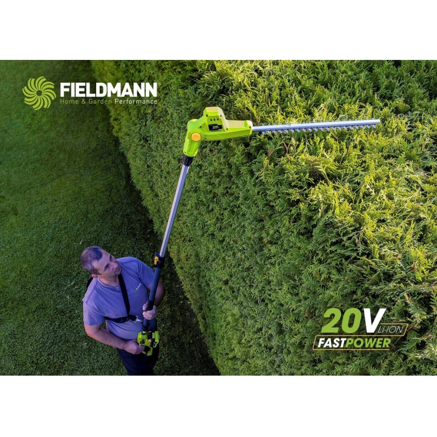 Fieldmann - Bezvada teleskopiskās dzīvžoga šķēres 20V
