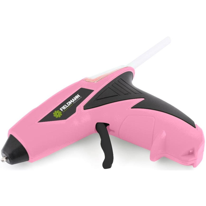 Fieldmann - Bezvadu karstās līmes pistole 4V 1500 mAh rozā
