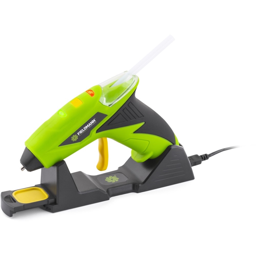 Fieldmann - Bezvadu karstās līmes pistole 4V 1500 mAh zaļa