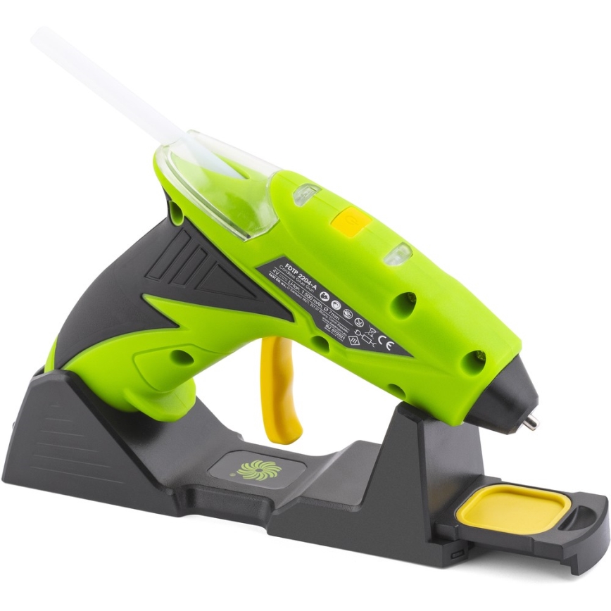 Fieldmann - Bezvadu karstās līmes pistole 4V 1500 mAh zaļa