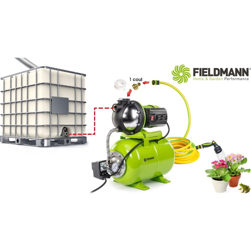 Fieldmann - Dārza ūdens sūknis 1100W/230V