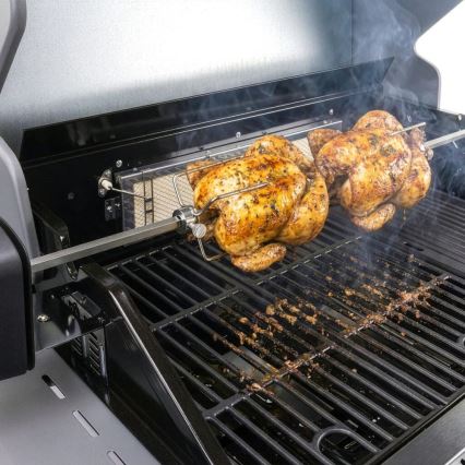 Fieldmann - Grila iesms ar motoru 230V no nerūsējošā tērauda