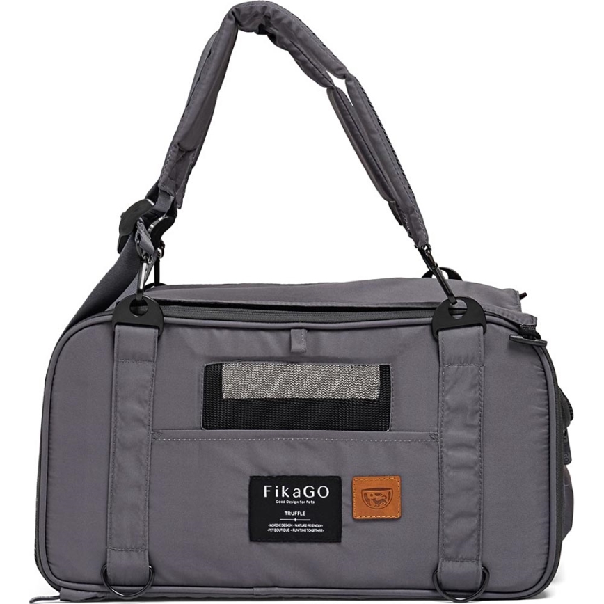 Fikago - Ceļojumu soma suņiem un kaķiem TRUFFLE Grey