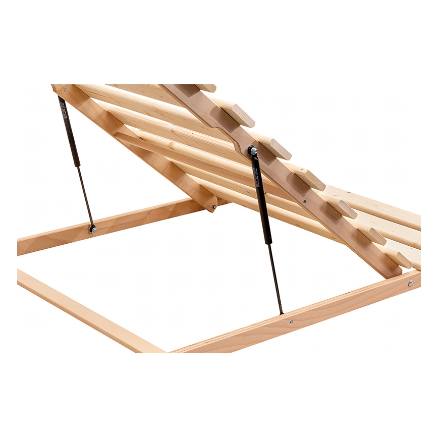 Fiksēta redeļu gultas pamatne ar kāju slīpumu HOVDEN 200x90 cm