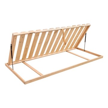 Fiksēta redeļu gultas pamatne ar sānu slīpumu OSLO 200x90 cm