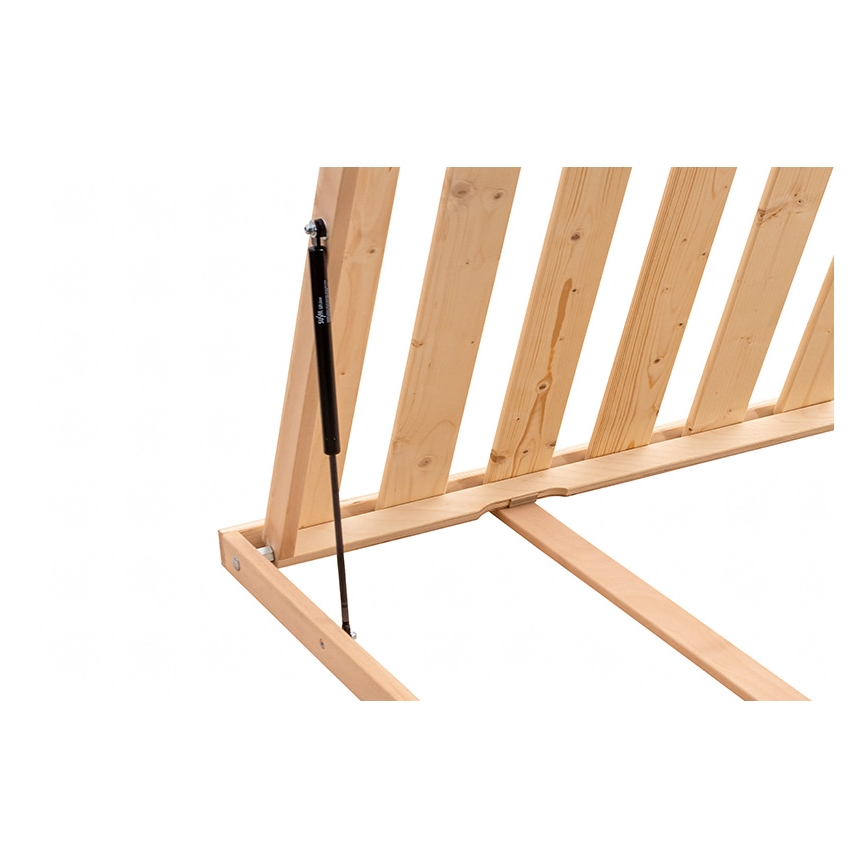 Fiksēta redeļu gultas pamatne ar sānu slīpumu OSLO 200x90 cm