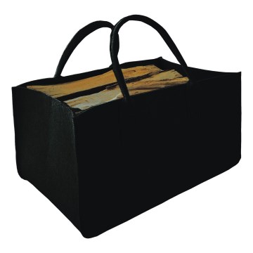 Filca koka grozs ar rokturiem 27x50 cm melna