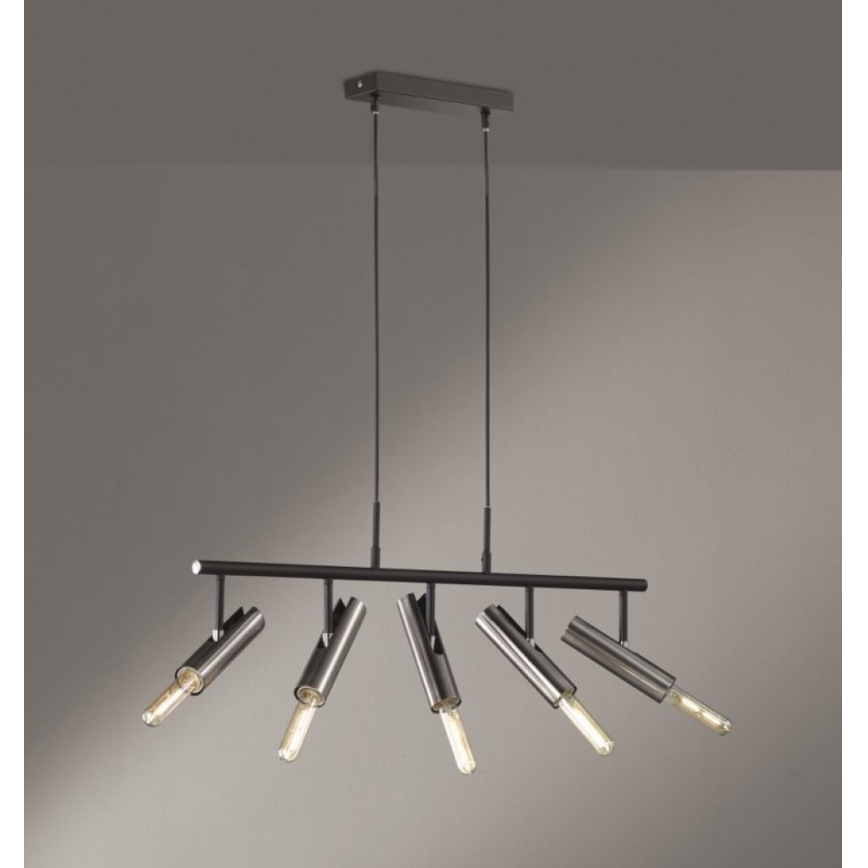 Fischer & Honsel 60369 - Lustra ar auklu DEAN 5xE27/25W/230V