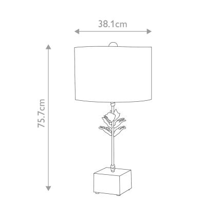 Flambeau - Galda lampa CAMILIA 1xE27/60W/230V