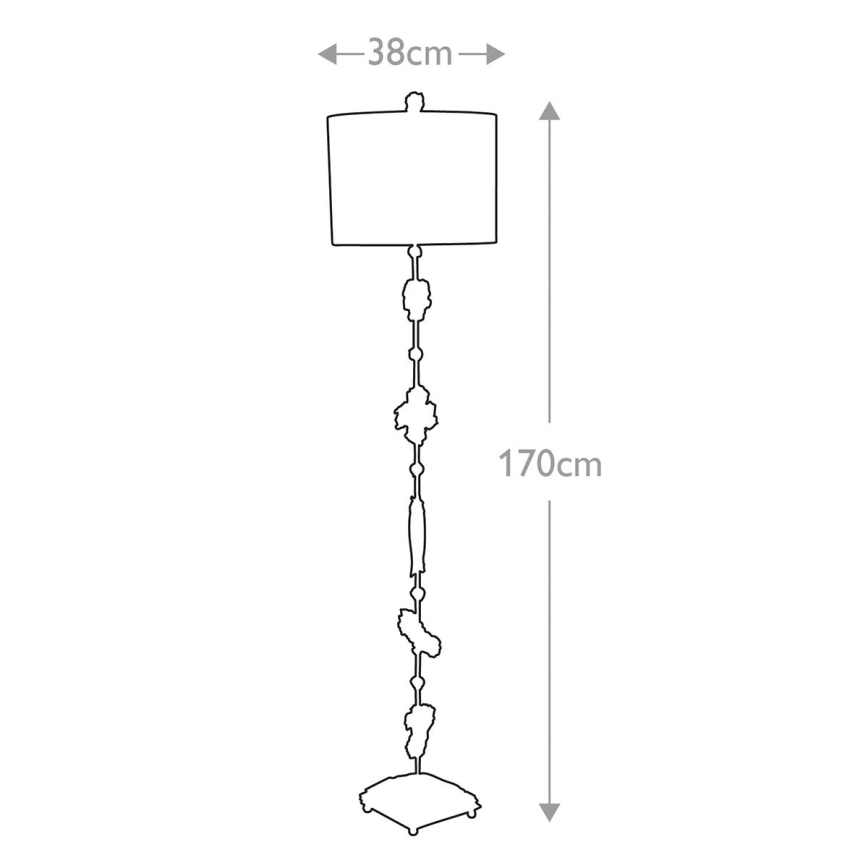 Flambeau - Grīdas stāvlampa FRAGMENT 1xE27/60W/230V