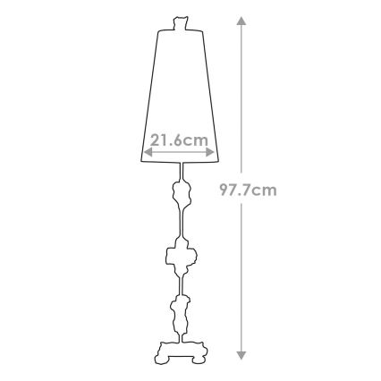 Flambeau - Galda lampa FRAGMENT 1xE27/60W/230V