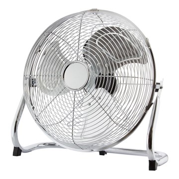 Floor fan, 45 cm, 3 speeds, spīdīgs chrome, 140W