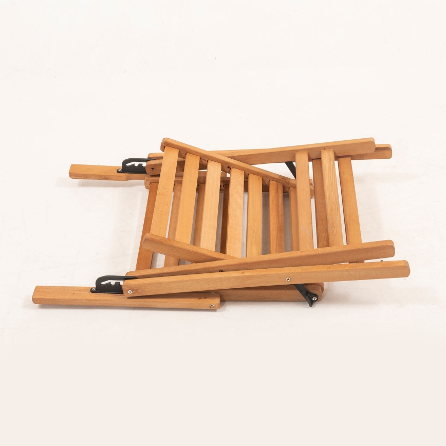 Folding dārzs krēsls ar pillow bēša/hornbeam