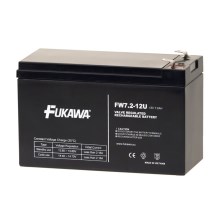 FUKAWA FW 7.2-12 F2U -  Svina-skābes baterija 12V/7.2Ah/faston 6.3 mm