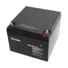 FUKAWA FWL 24-12 -  Svina-skābes baterija 12V/24Ah/thread M5