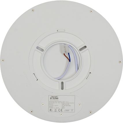 Fulgur 41810 - LED Griestu lampa NOMY LED/18W/230V 3000/4000/6000K IP40 d. 23 cm balta