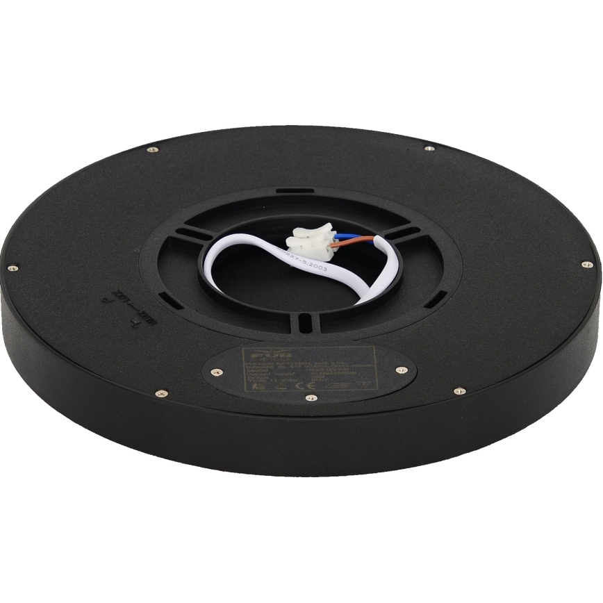 Fulgur 41811 - LED Griestu lampa NOMY LED/18W/230V 3000/4000/6000K IP40 d. 23 cm melna