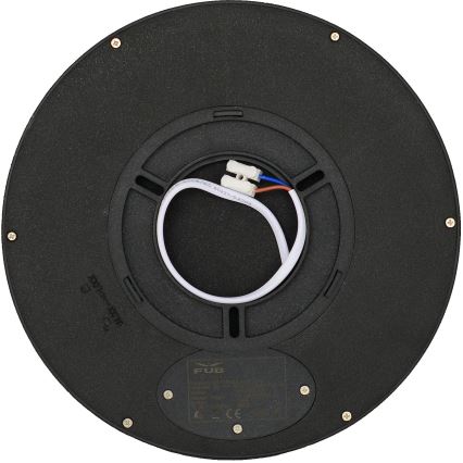 Fulgur 41811 - LED Griestu lampa NOMY LED/18W/230V 3000/4000/6000K IP40 d. 23 cm melna