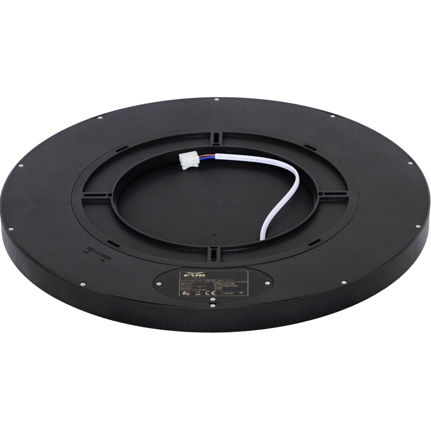 Fulgur 41813 - LED Griestu lampa NOMY LED/32W/230V 3000/4000/6000K IP40 d. 40 cm melna