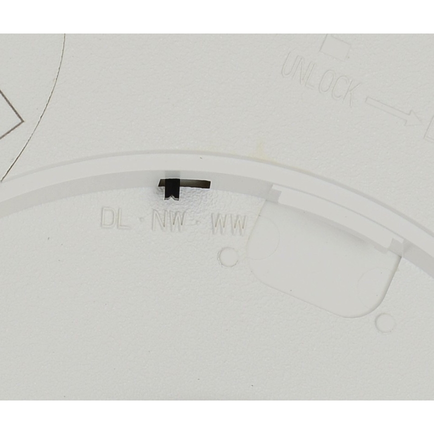 Fulgur 42361 - LED Griestu lampa NOMY LED/24W/230V 3000/4000/6000K IP40 d. 30 cm balta