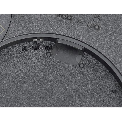 Fulgur s-42585 - LED Griestu lampa ar kustību sensoru NOMY-S LED/18W/230V 3000/4000/6000K IP40 d. 23 cm melna