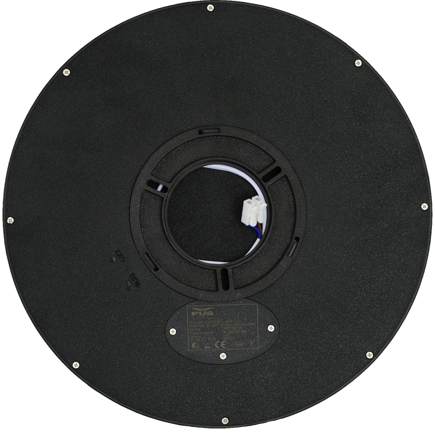 Fulgur s-42587 - LED Griestu lampa ar kustību sensoru NOMY-S LED/24W/230V 3000/4000/6000K IP40 d. 30 cm melna