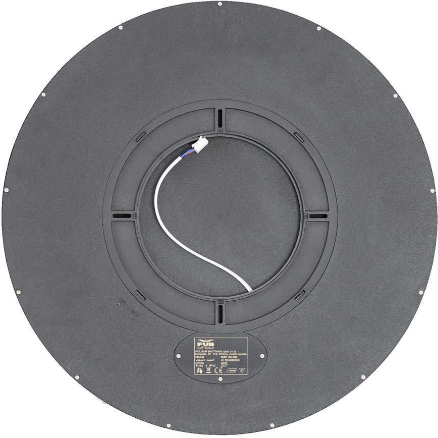 Fulgur s-42591 - LED Griestu lampa ar kustību sensoru NOMY-S LED/40W/230V 3000/4000/6000K IP40 d. 50 cm melna