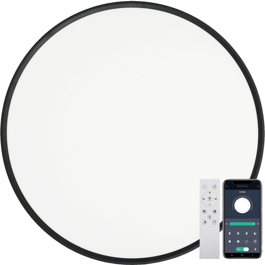 Fulgur s-43042 - NOMY-RC LED regulējama griestu lampa LED/50W/230V 3000/4000/6500K Ø 60 cm IP40 melna + tālvadība