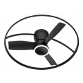 Fulgur s-43047 - LED dimmējams griestu ventilators THORA LED/50W/230V 2700-5000K melns + tālvadības pults
