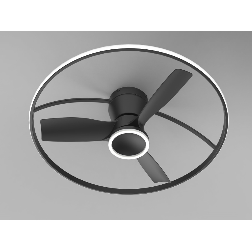 Fulgur s-43047 - LED dimmējams griestu ventilators THORA LED/50W/230V 2700-5000K melns + tālvadības pults