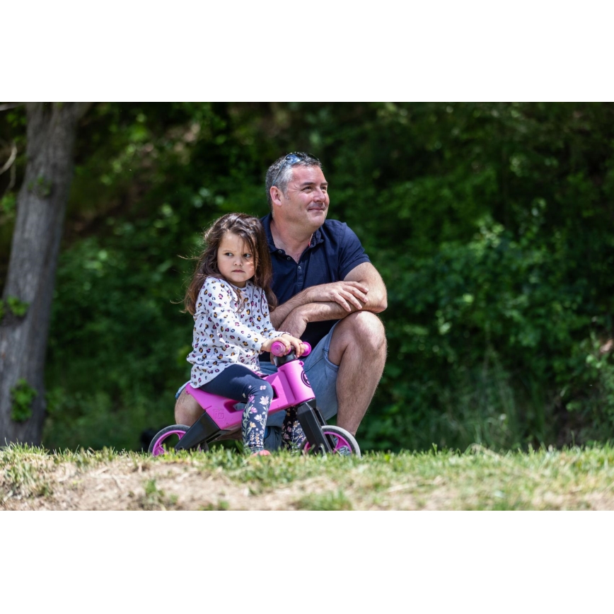 Funny Wheels - 2-in-1 balansritenis RIDER SUPER SPORT rozā/melna