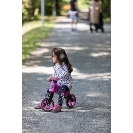 Funny Wheels - 2-in-1 balansritenis RIDER SUPER SPORT rozā/melna