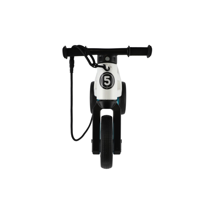 Funny Wheels - Balansa velosipēds 2 vienā RIDER SUPER SPORT balts/melns/zils