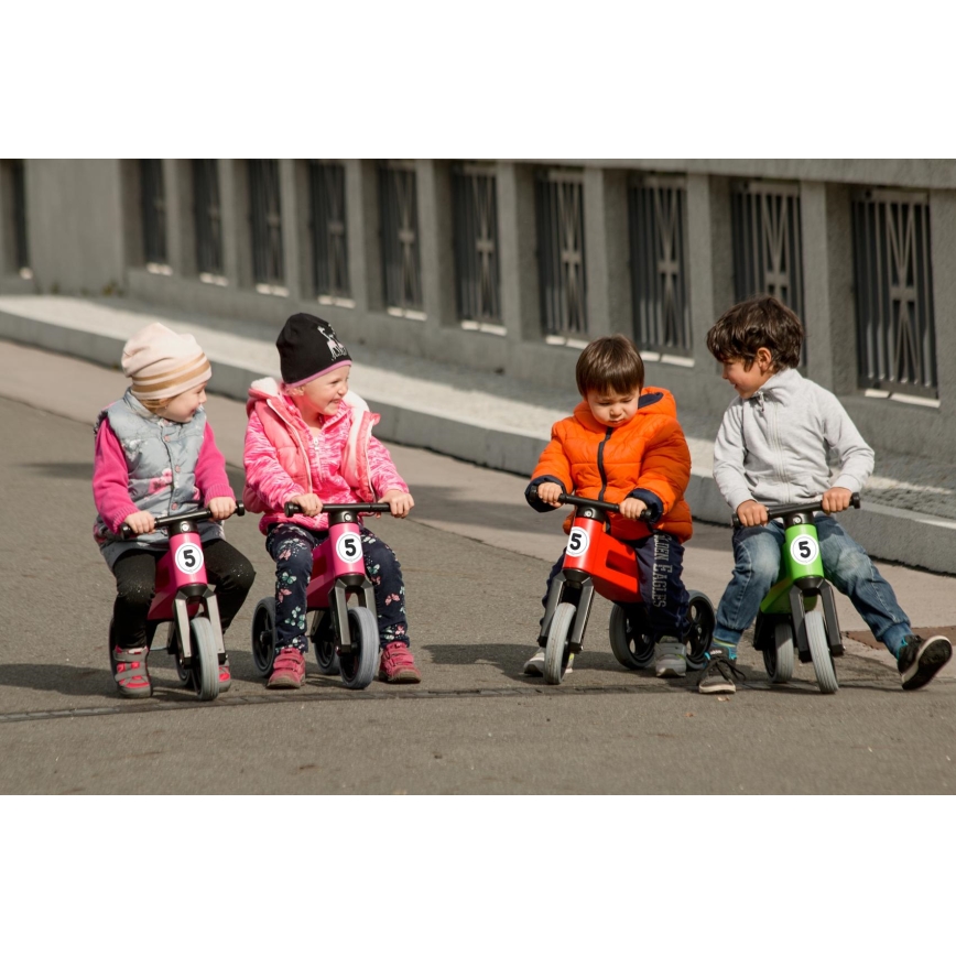 Funny Wheels - Balansa velosipēds 2in1 RIDER SPORT sarkans/melns