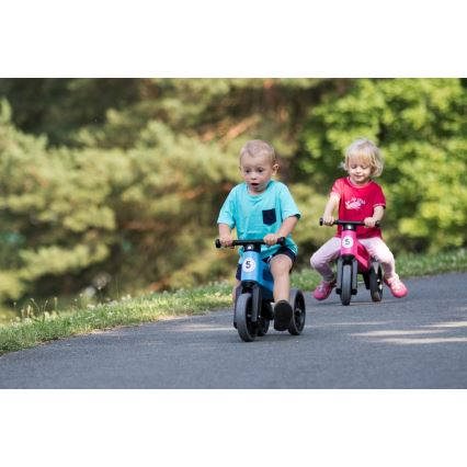 Funny Wheels - RIDER SPORT 2 vienā balansa ritenis, zils/melns