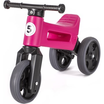 Funny Wheels - Stumjamais ritenis 2 vienā RIDER SPORT rozā/melna