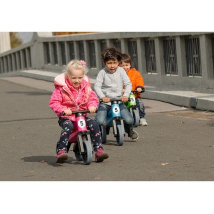 Funny Wheels - Stumjamais ritenis 2 vienā RIDER SPORT rozā/melna