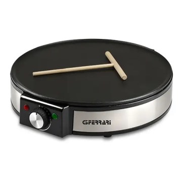 G3Ferrari G1009800 - Pankūku cepējs PROFI-CREPE 1200W/230V nerūsējošais tērauds/melns